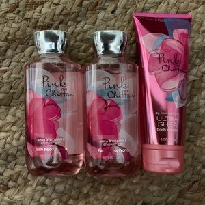 Bath & Body Pink Chiffon body wash/lotion NEW